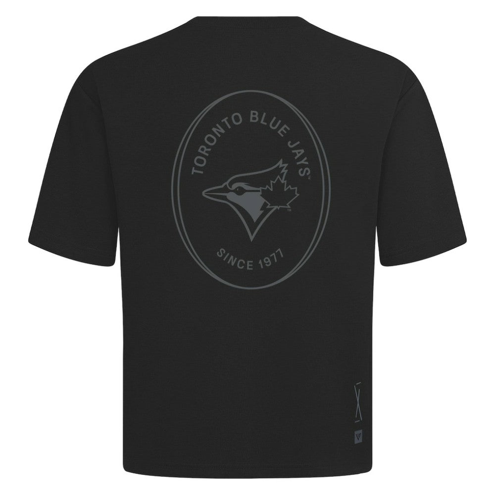 Toronto Blue Jays Levelwear Signet Oversized Luxe Signature Knit T-Shirt - MLB