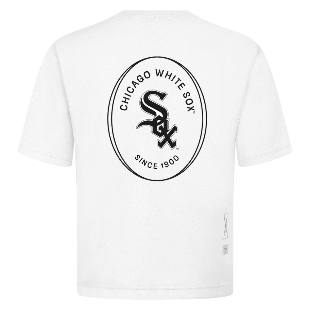 Chicago White Sox Levelwear Signet Oversized Luxe Signature Knit T-Shirt - MLB