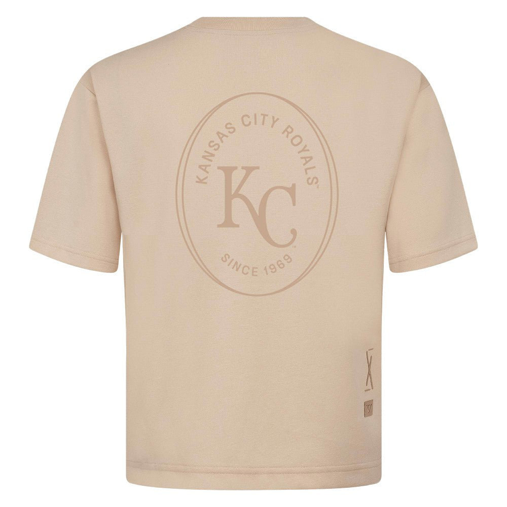 Kansas City Royals Levelwear Signet Oversized Luxe Signature Knit T-Shirt - MLB