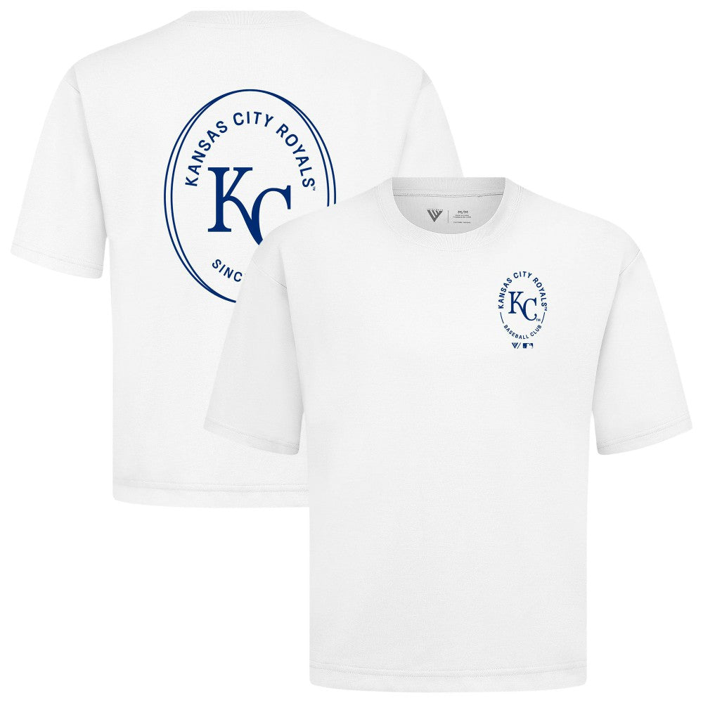 Kansas City Royals Levelwear Signet Oversized Luxe Signature Knit T-Shirt - MLB