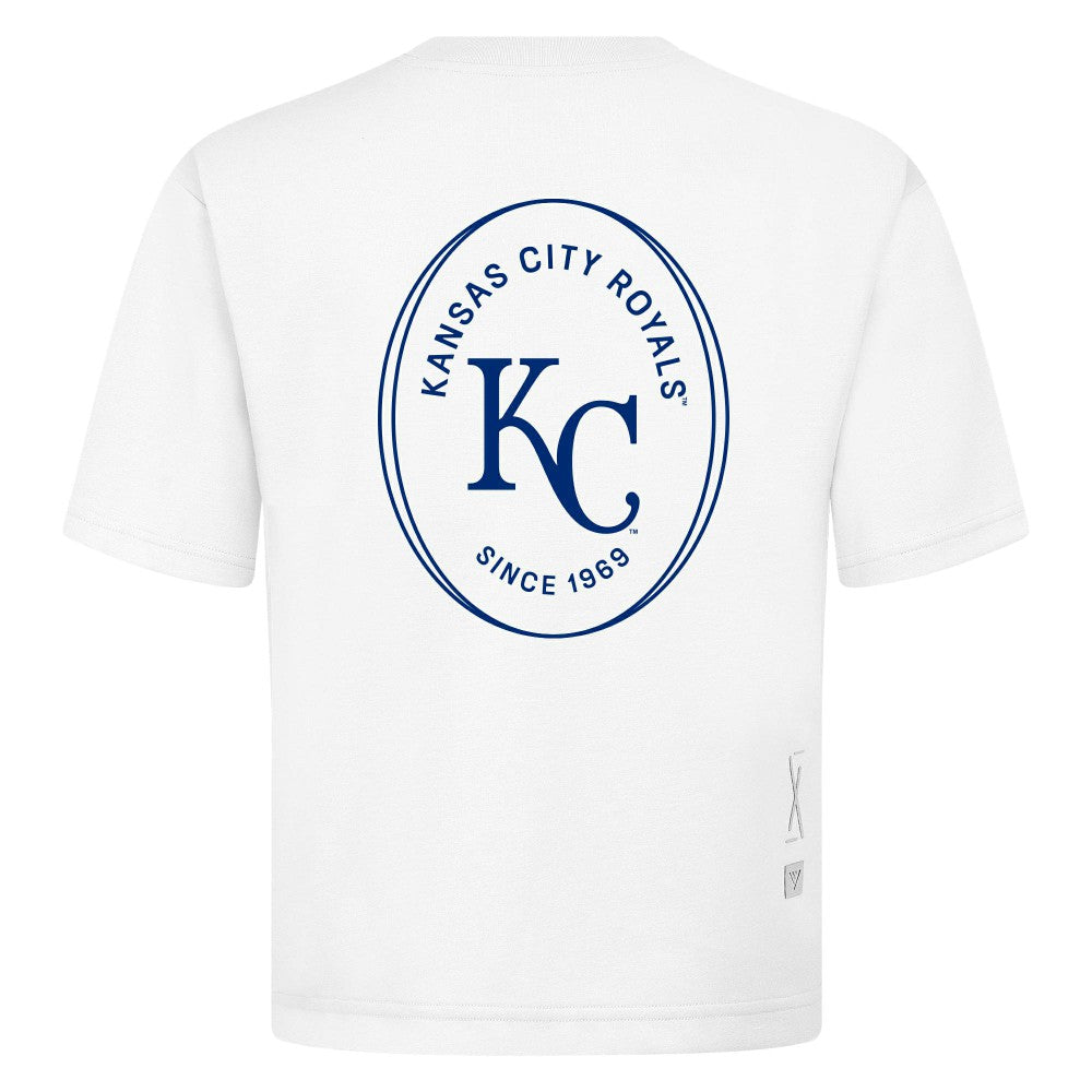 Kansas City Royals Levelwear Signet Oversized Luxe Signature Knit T-Shirt - MLB