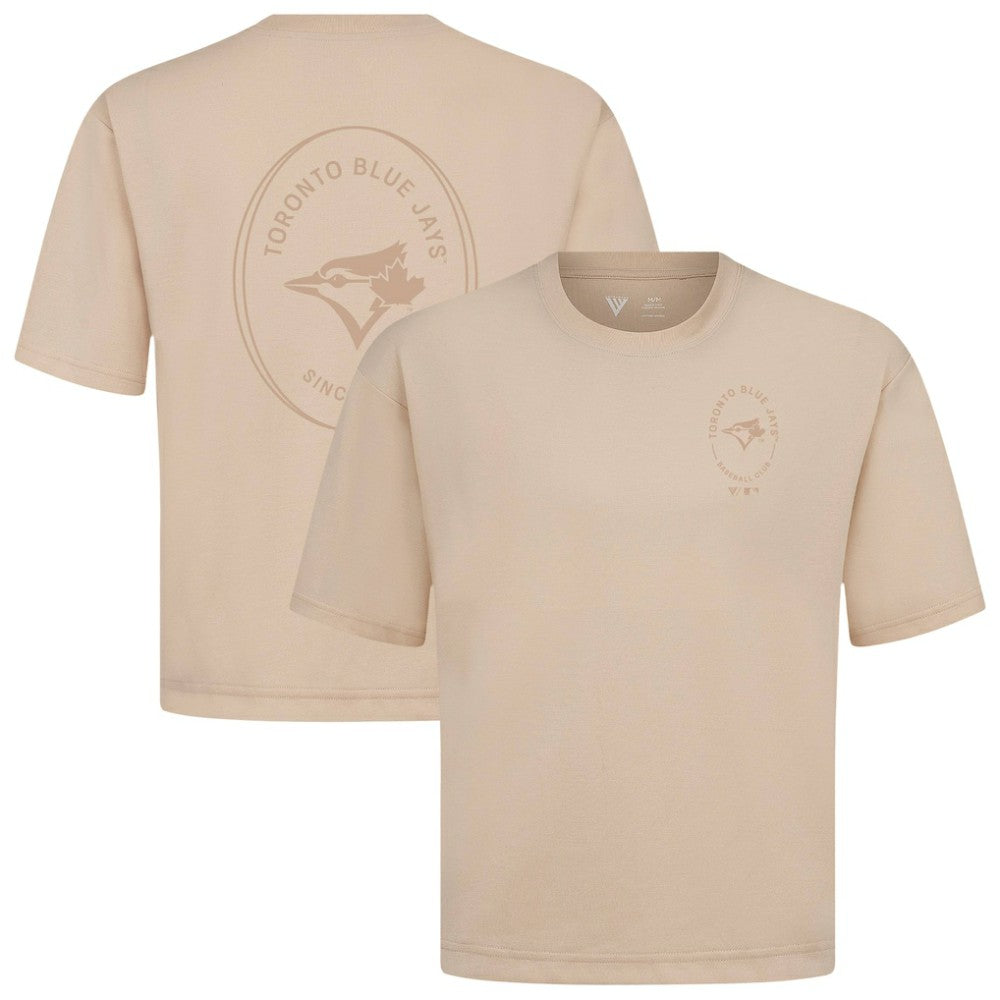 Toronto Blue Jays Levelwear Signet Oversized Luxe Signature Knit T-Shirt - MLB