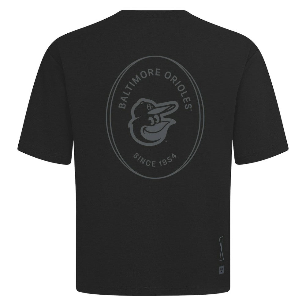 Baltimore Orioles Levelwear Signet Oversized Luxe Signature Knit T-Shirt - MLB