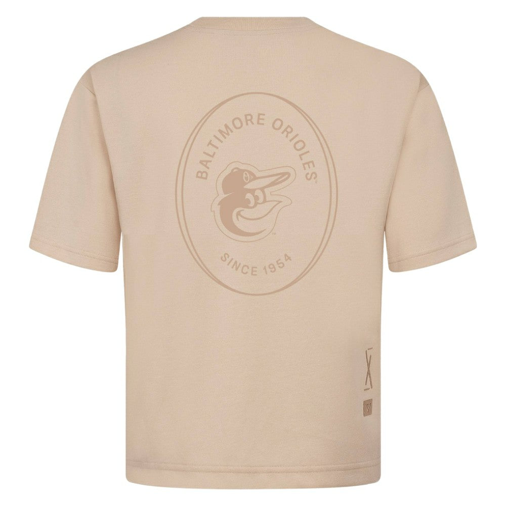 Baltimore Orioles Levelwear Signet Oversized Luxe Signature Knit T-Shirt - MLB
