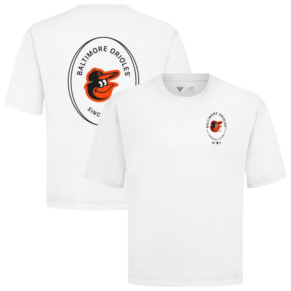 Baltimore Orioles Levelwear Signet Oversized Luxe Signature Knit T-Shirt - MLB