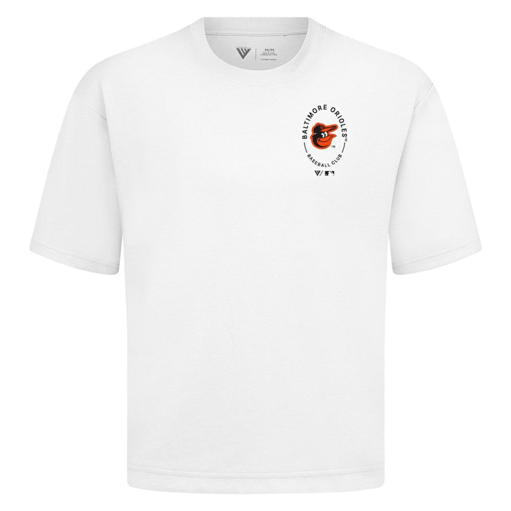 Baltimore Orioles Levelwear Signet Oversized Luxe Signature Knit T-Shirt - MLB