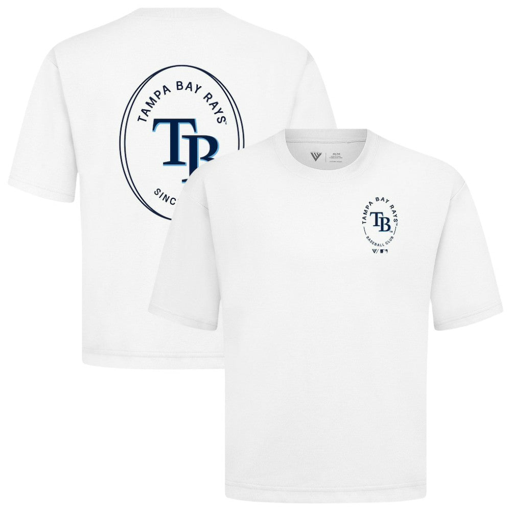 Tampa Bay Rays Levelwear Signet Oversized Luxe Signature Knit T-Shirt - MLB