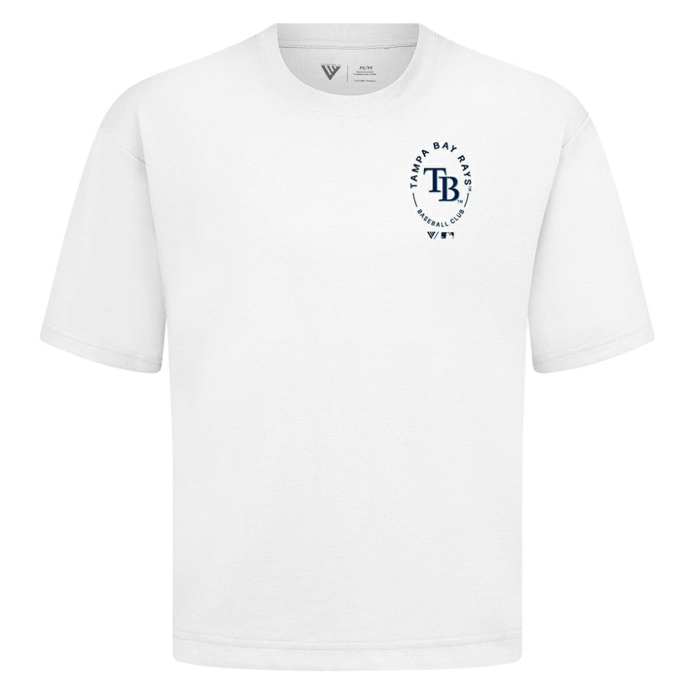 Tampa Bay Rays Levelwear Signet Oversized Luxe Signature Knit T-Shirt - MLB