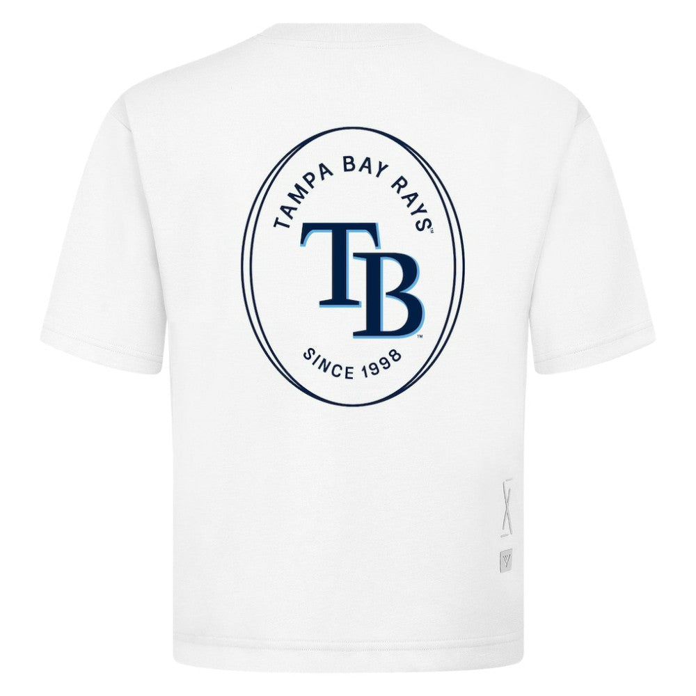 Tampa Bay Rays Levelwear Signet Oversized Luxe Signature Knit T-Shirt - MLB