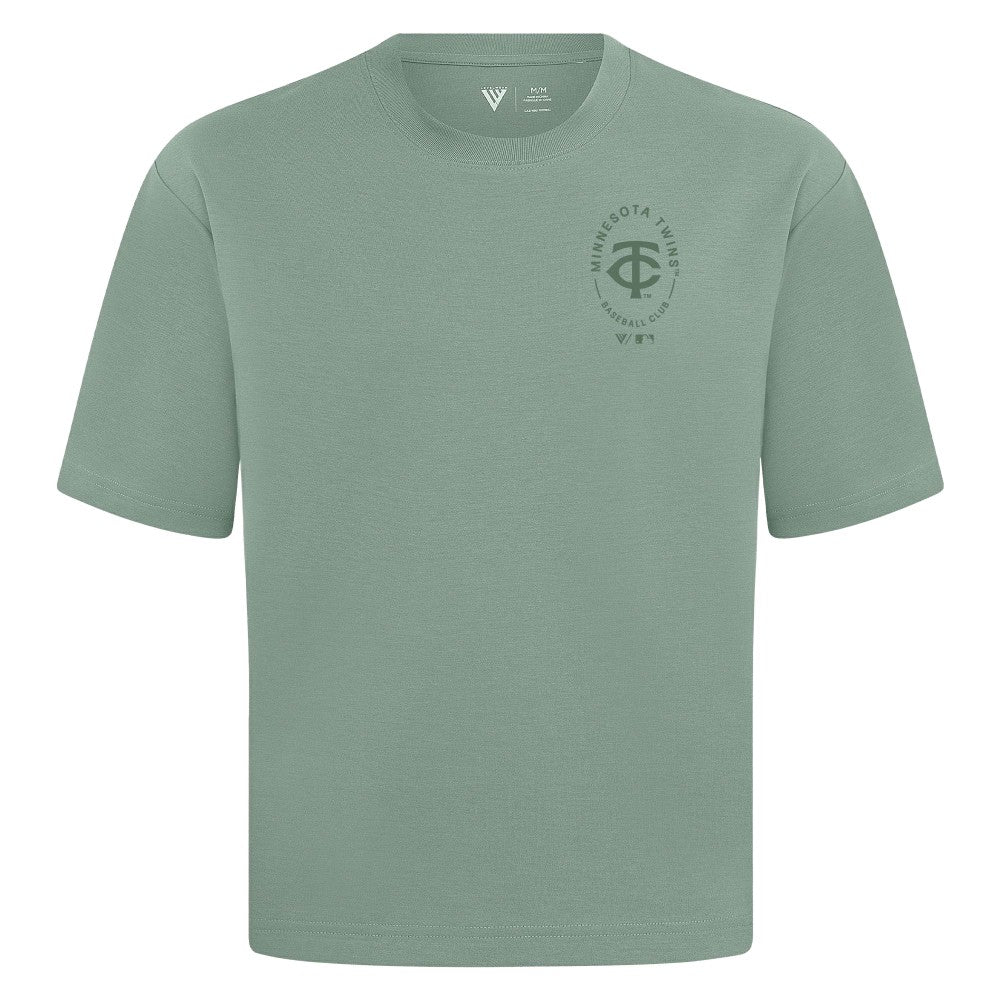 Minnesota Twins Levelwear Register Oversized Luxe Signature Knit T-Shirt - MLB