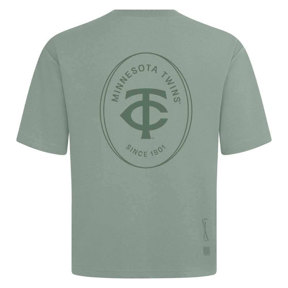 Minnesota Twins Levelwear Register Oversized Luxe Signature Knit T-Shirt - MLB