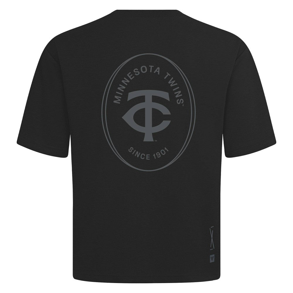 Minnesota Twins Levelwear Register Oversized Luxe Signature Knit T-Shirt - MLB