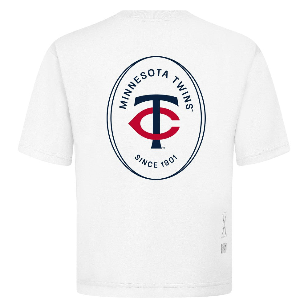 Minnesota Twins Levelwear Register Oversized Luxe Signature Knit T-Shirt - MLB