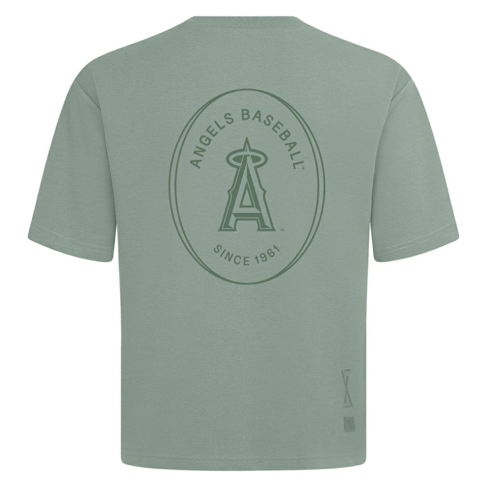 Los Angeles Angels Levelwear Register Oversized Luxe Signature Knit T-Shirt - MLB
