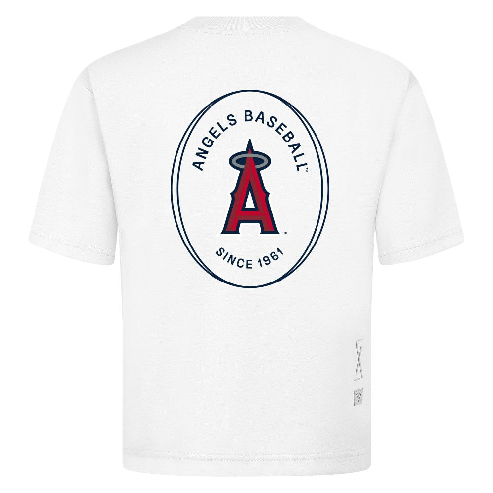 Los Angeles Angels Levelwear Register Oversized Luxe Signature Knit T-Shirt - MLB