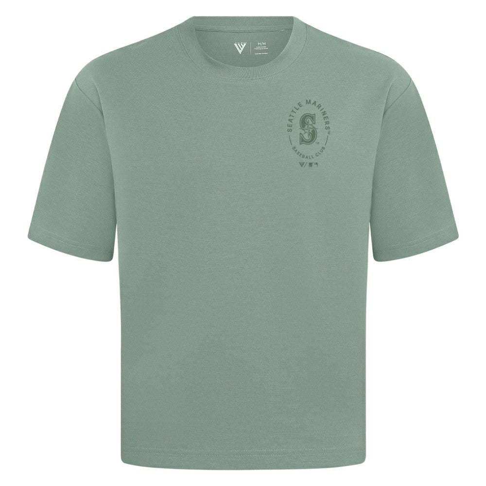 Seattle Mariners Levelwear Register Oversized Luxe Signature Knit T-Shirt - MLB