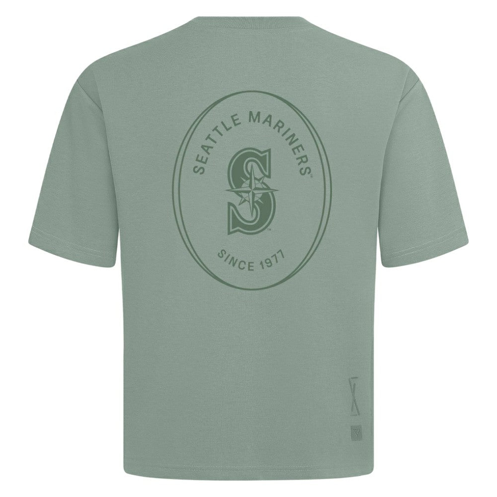Seattle Mariners Levelwear Register Oversized Luxe Signature Knit T-Shirt - MLB