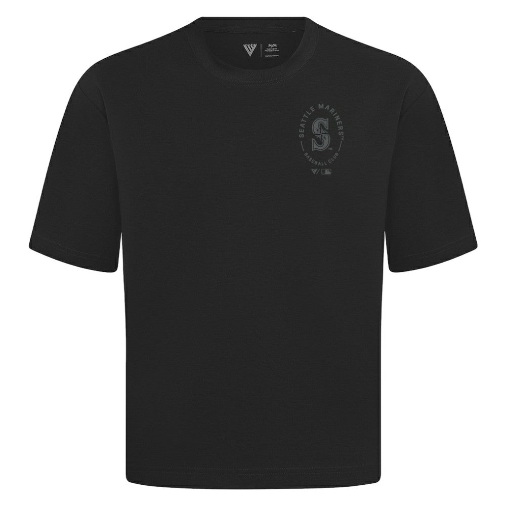 Seattle Mariners Levelwear Register Oversized Luxe Signature Knit T-Shirt - MLB