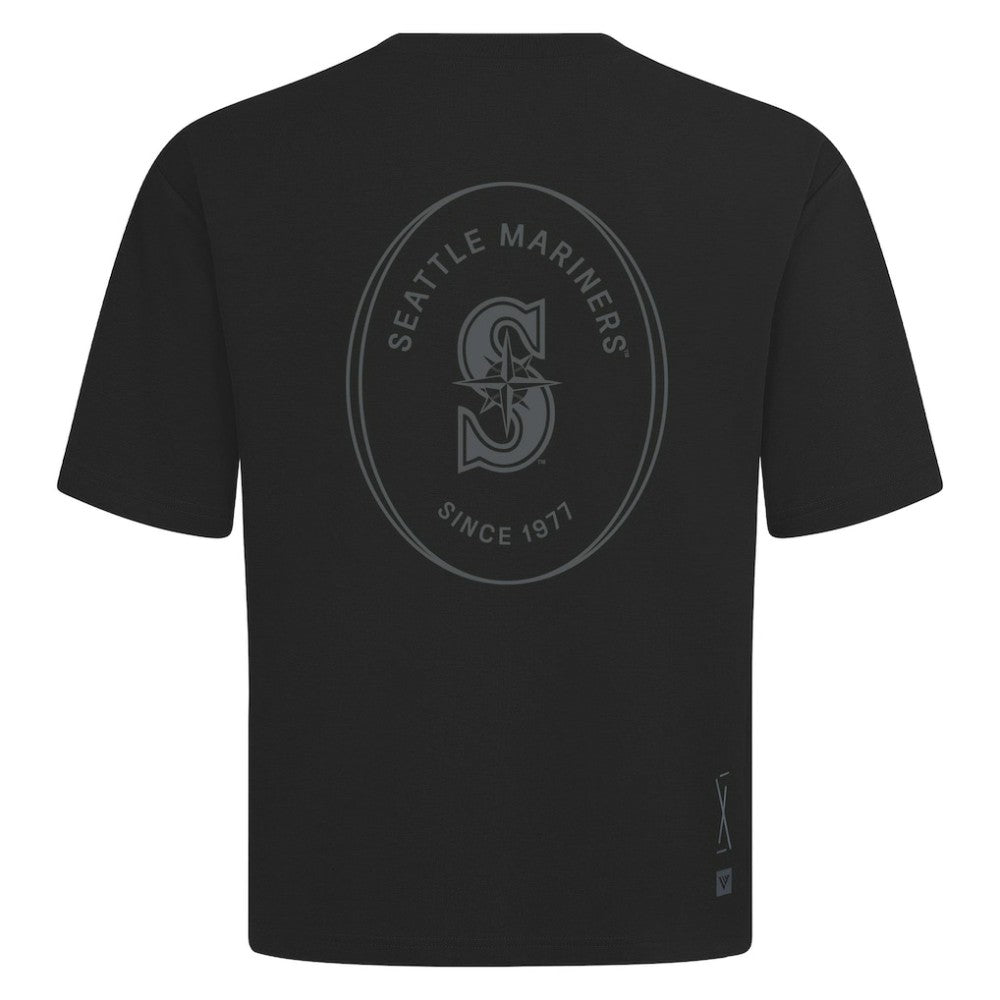 Seattle Mariners Levelwear Register Oversized Luxe Signature Knit T-Shirt - MLB