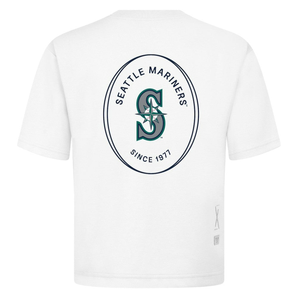 Seattle Mariners Levelwear Register Oversized Luxe Signature Knit T-Shirt - MLB