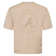 Atlanta Braves Levelwear Register Oversized Luxe Signature Knit T-Shirt - MLB