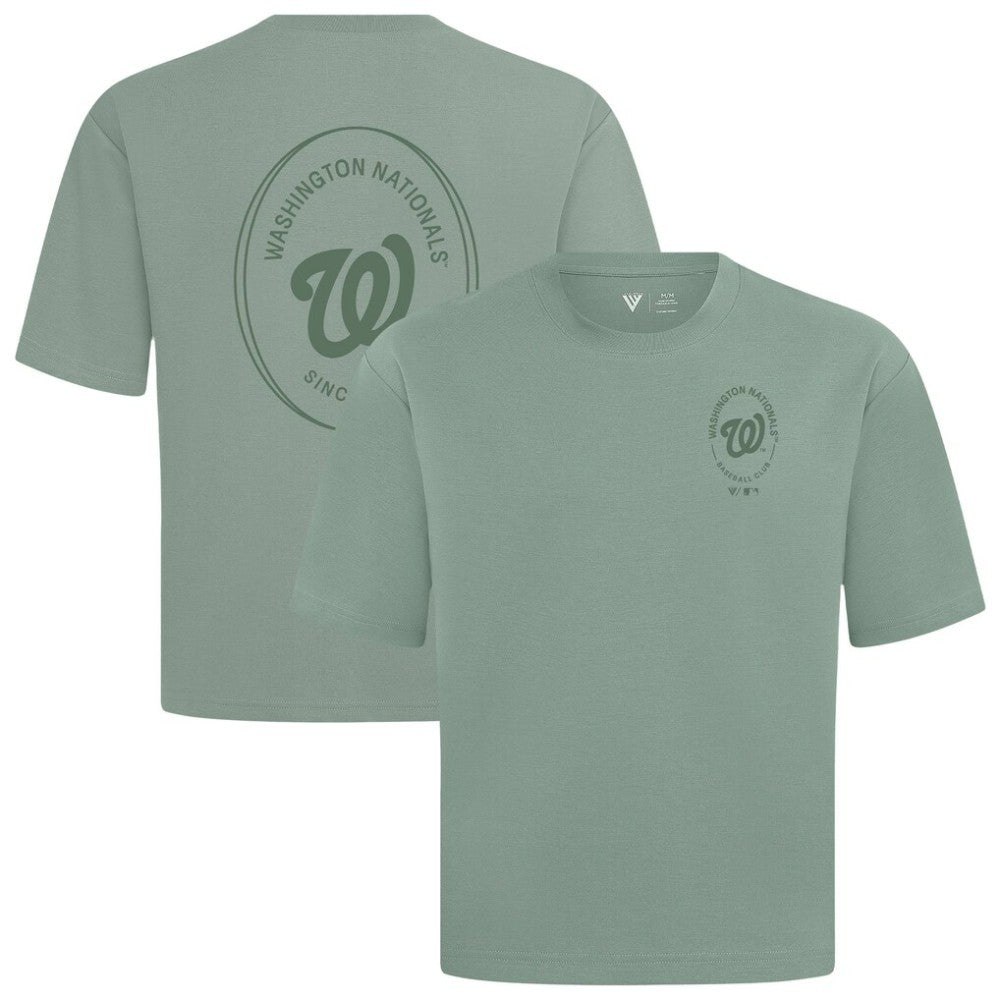 Washington Nationals Levelwear Register Oversized Luxe Signature Knit T-Shirt - MLB