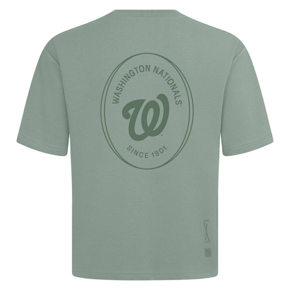 Washington Nationals Levelwear Register Oversized Luxe Signature Knit T-Shirt - MLB