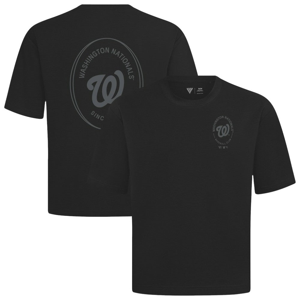 Washington Nationals Levelwear Register Oversized Luxe Signature Knit T-Shirt - MLB