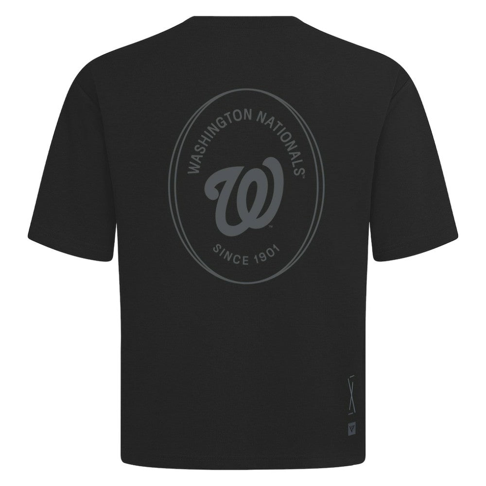Washington Nationals Levelwear Register Oversized Luxe Signature Knit T-Shirt - MLB
