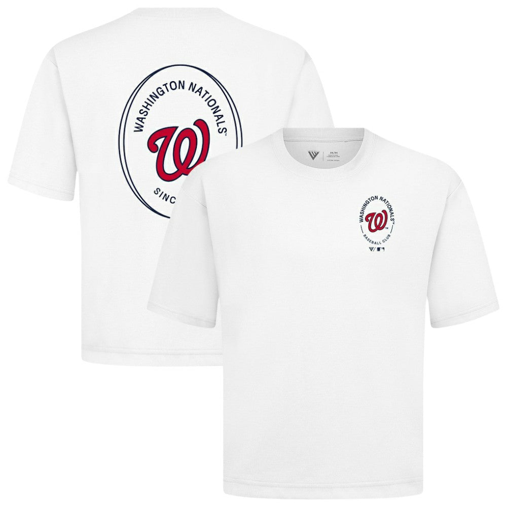 Washington Nationals Levelwear Register Oversized Luxe Signature Knit T-Shirt - MLB