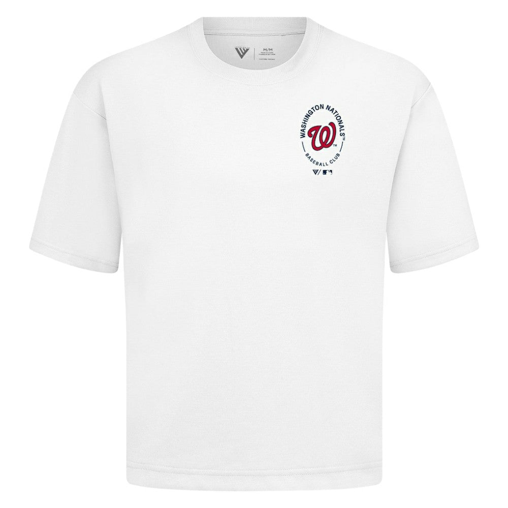 Washington Nationals Levelwear Register Oversized Luxe Signature Knit T-Shirt - MLB