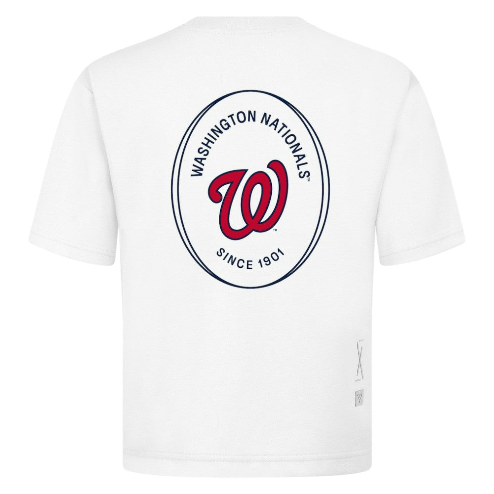 Washington Nationals Levelwear Register Oversized Luxe Signature Knit T-Shirt - MLB