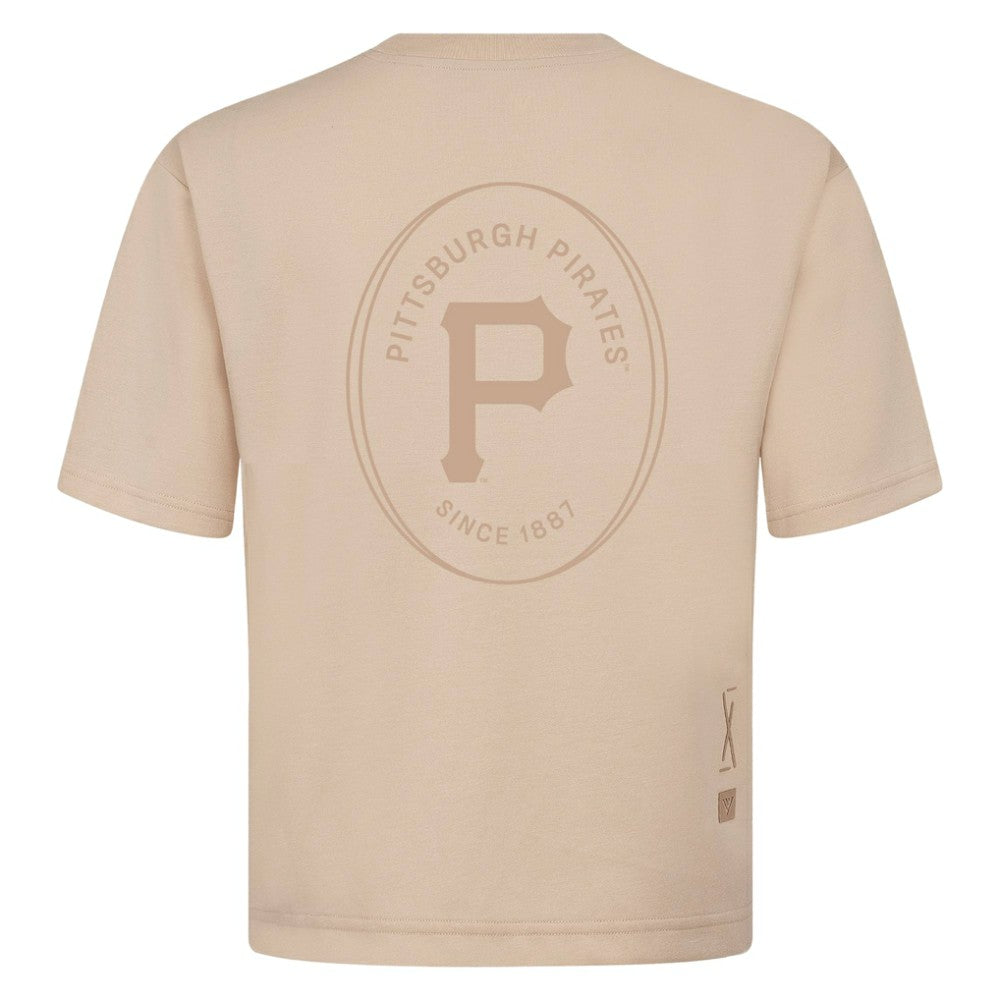 Pittsburgh Pirates Levelwear Register Oversized Luxe Signature Knit T-Shirt - MLB