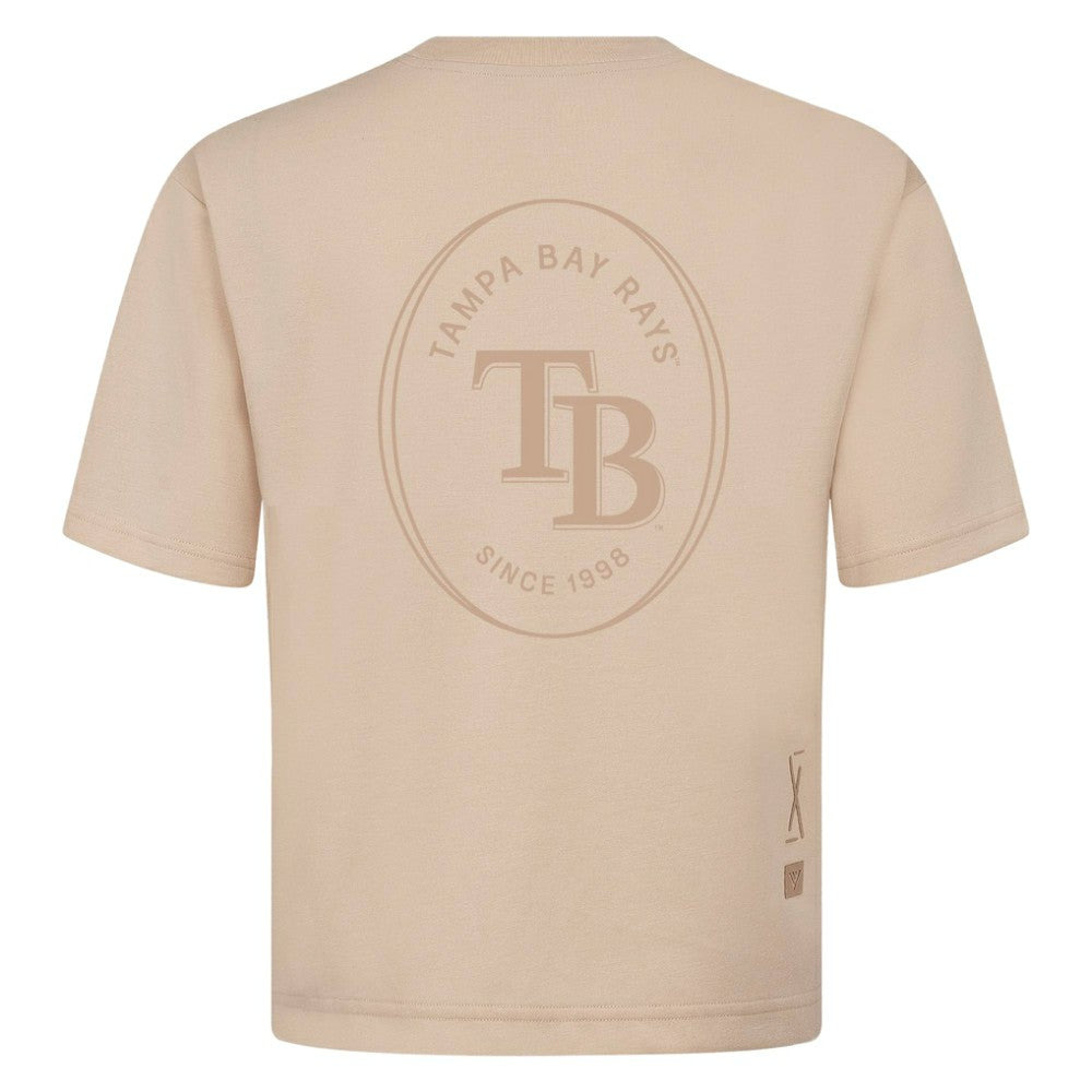 Tampa Bay Rays Levelwear Register Oversized Luxe Signature Knit T-Shirt - MLB