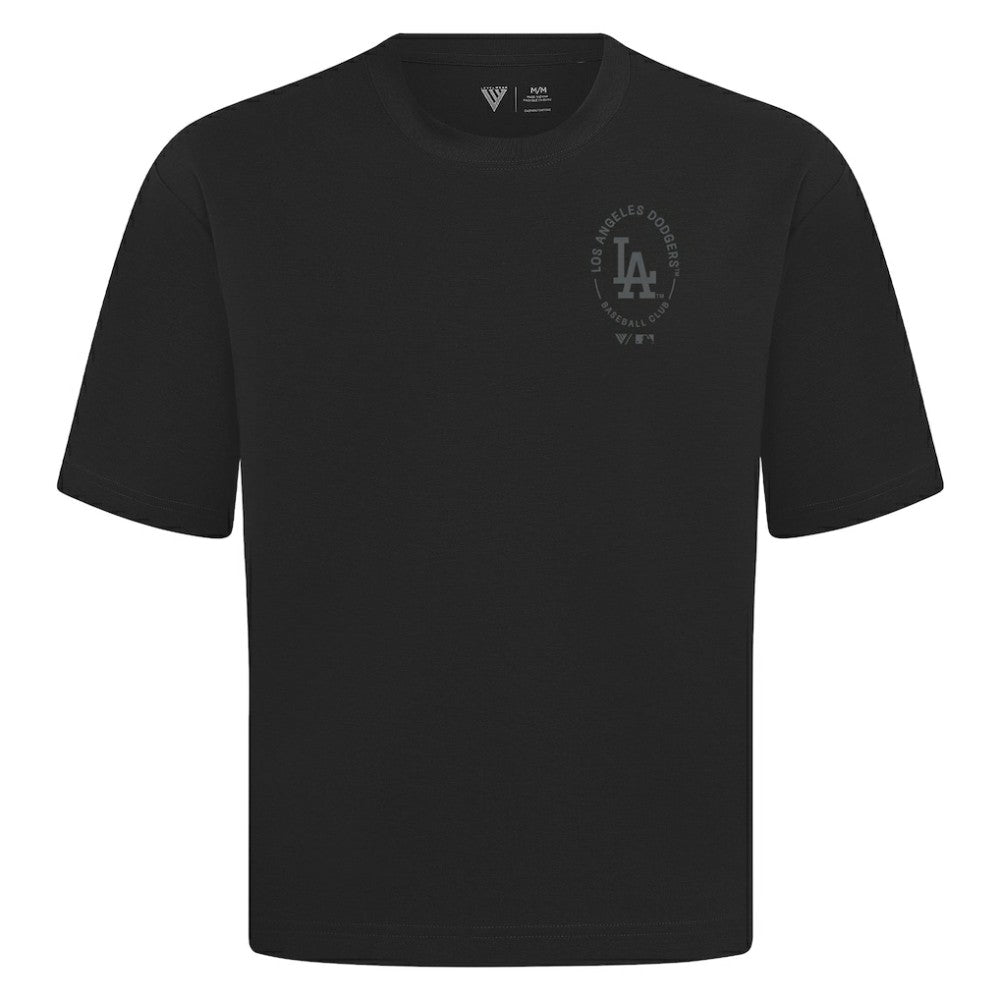 Los Angeles Dodgers Levelwear Register Oversized Luxe Signature Knit T-Shirt - MLB