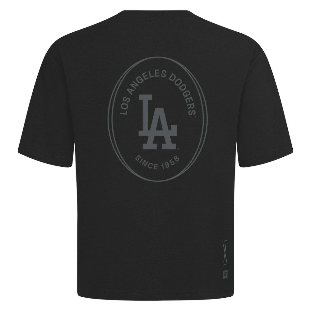 Los Angeles Dodgers Levelwear Register Oversized Luxe Signature Knit T-Shirt - MLB