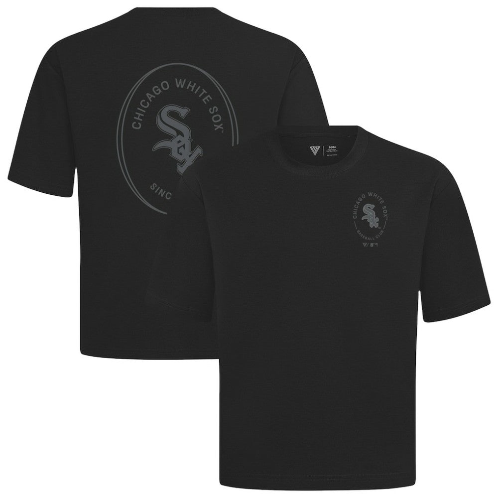 Chicago White Sox Levelwear Register Oversized Luxe Signature Knit T-Shirt - MLB