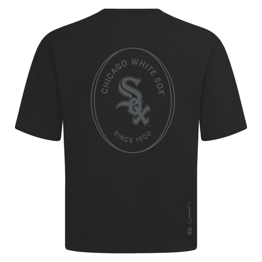 Chicago White Sox Levelwear Register Oversized Luxe Signature Knit T-Shirt - MLB