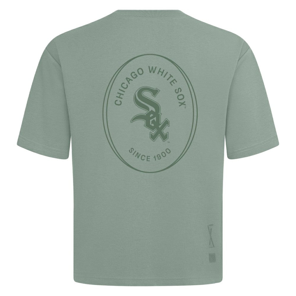 Chicago White Sox Levelwear Register Oversized Luxe Signature Knit T-Shirt - MLB