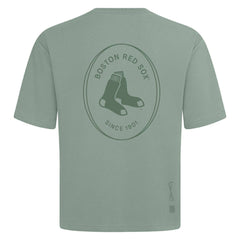 Boston Red Sox Levelwear Register Oversized Luxe Signature Knit T-Shirt - MLB