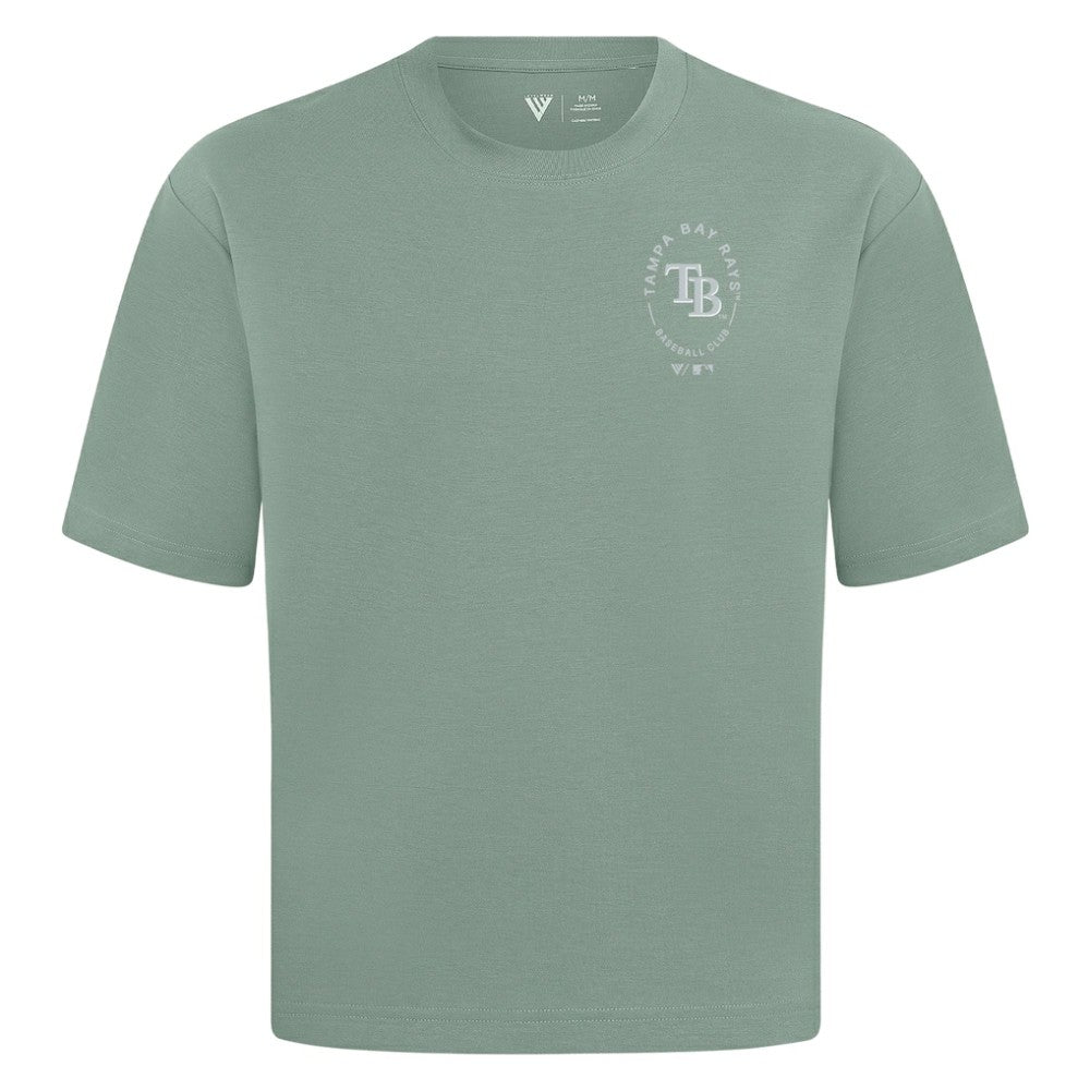 Tampa Bay Rays Levelwear Register Oversized Luxe Signature Knit T-Shirt - MLB