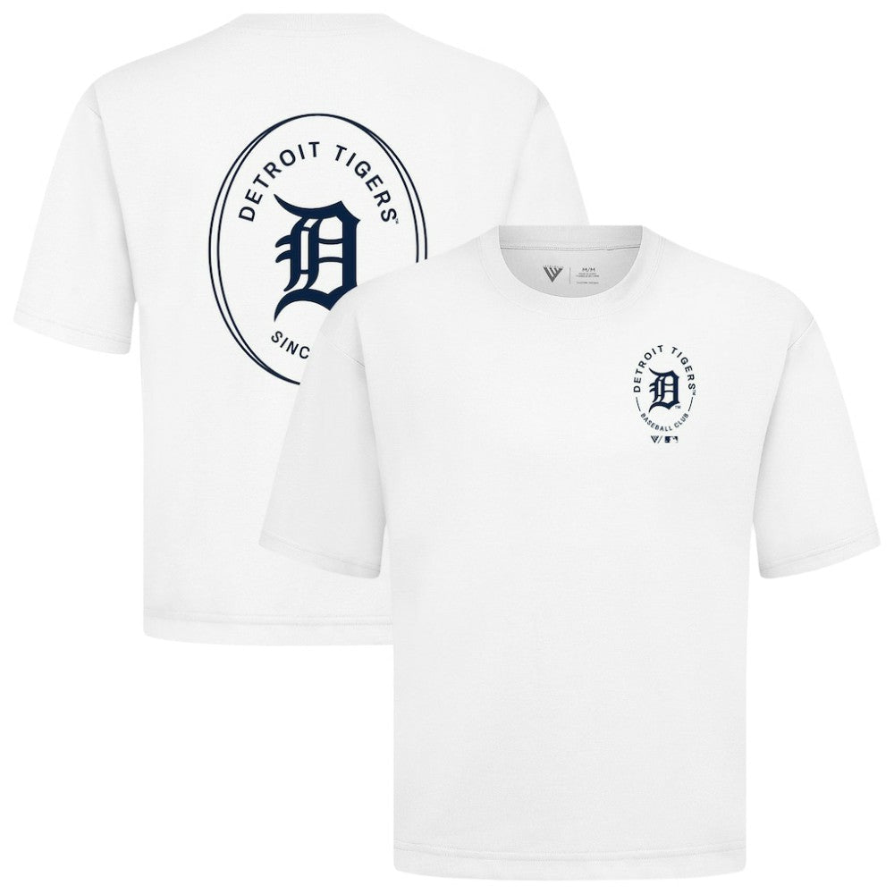 Detroit Tigers Levelwear Register Oversized Luxe Signature Knit T-Shirt - MLB