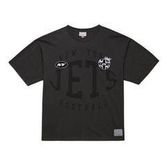 New York Jets Jets In London Downtown Collection Premium T-Shirt Black | Mitchell & Ness