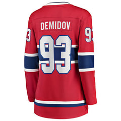 Ivan Demidov Montreal Canadiens Fanatics Women's Home Breakaway Player Jersey - Red - NHL