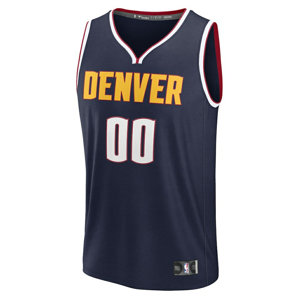Denver Nuggets Youth Fast Break Custom Replica Jersey Navy Icon Edition - NBA