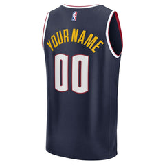 Denver Nuggets Youth Fast Break Custom Replica Jersey Navy Icon Edition - NBA