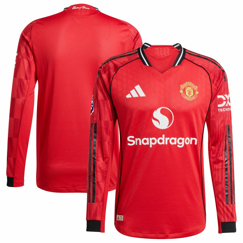 Manchester United Home 2025/26 Player Long Sleeve Jersey Red | Adidas online