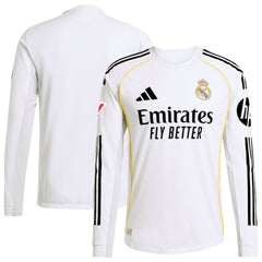 Real Madrid 2025/26 Home Long Sleeve Jersey White | Adidas cheap