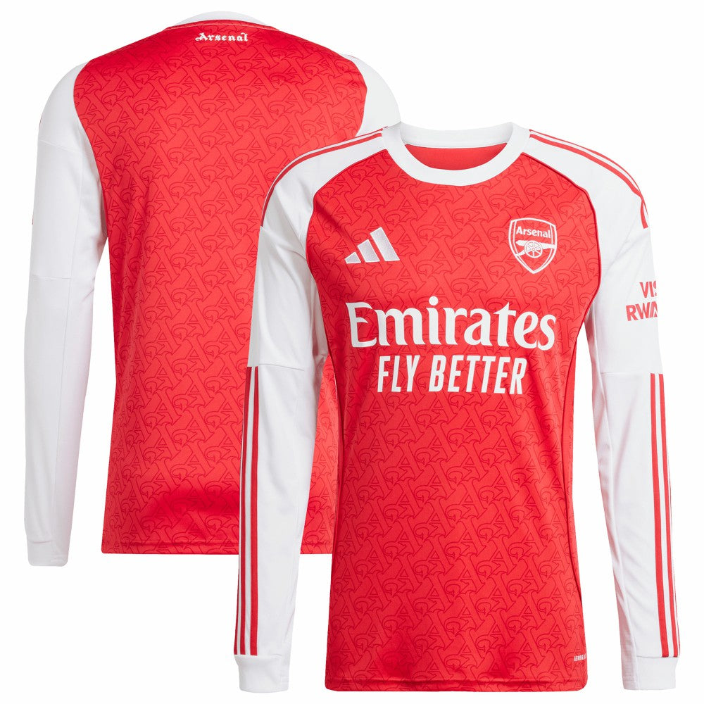 Arsenal 2025/26 Home Replica Long Sleeve Jersey Red | Adidas Online