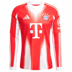 Bayern Munich 2025/26 Home Replica Long Sleeve Jersey Red | Adidas discount